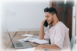 Image of a person scheduling a consultation